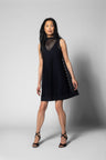 Zoe Mini Tunic - Black Laser