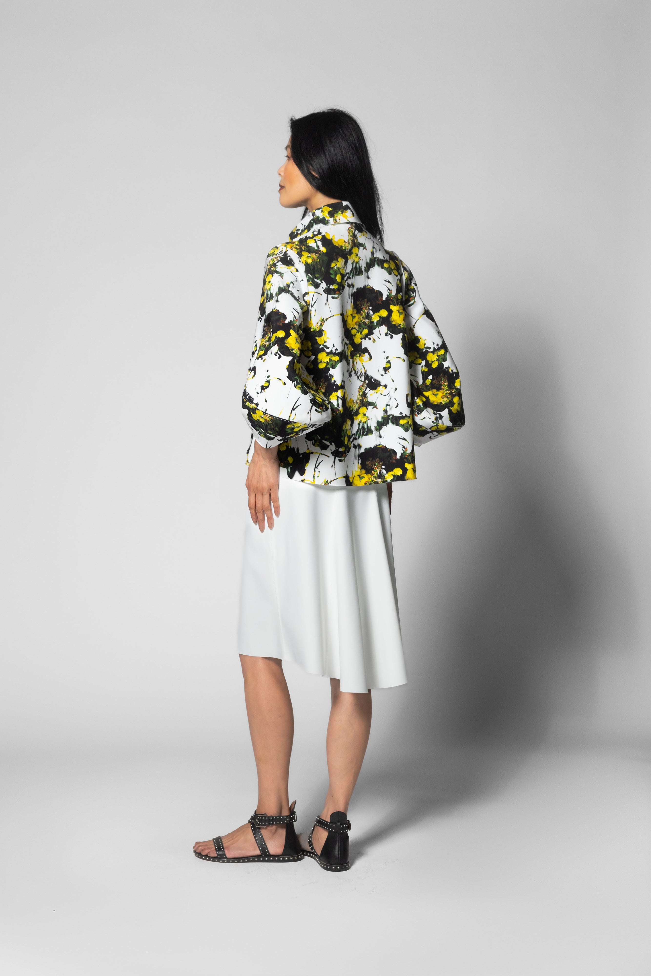 Madalena Top - Brasilia Print