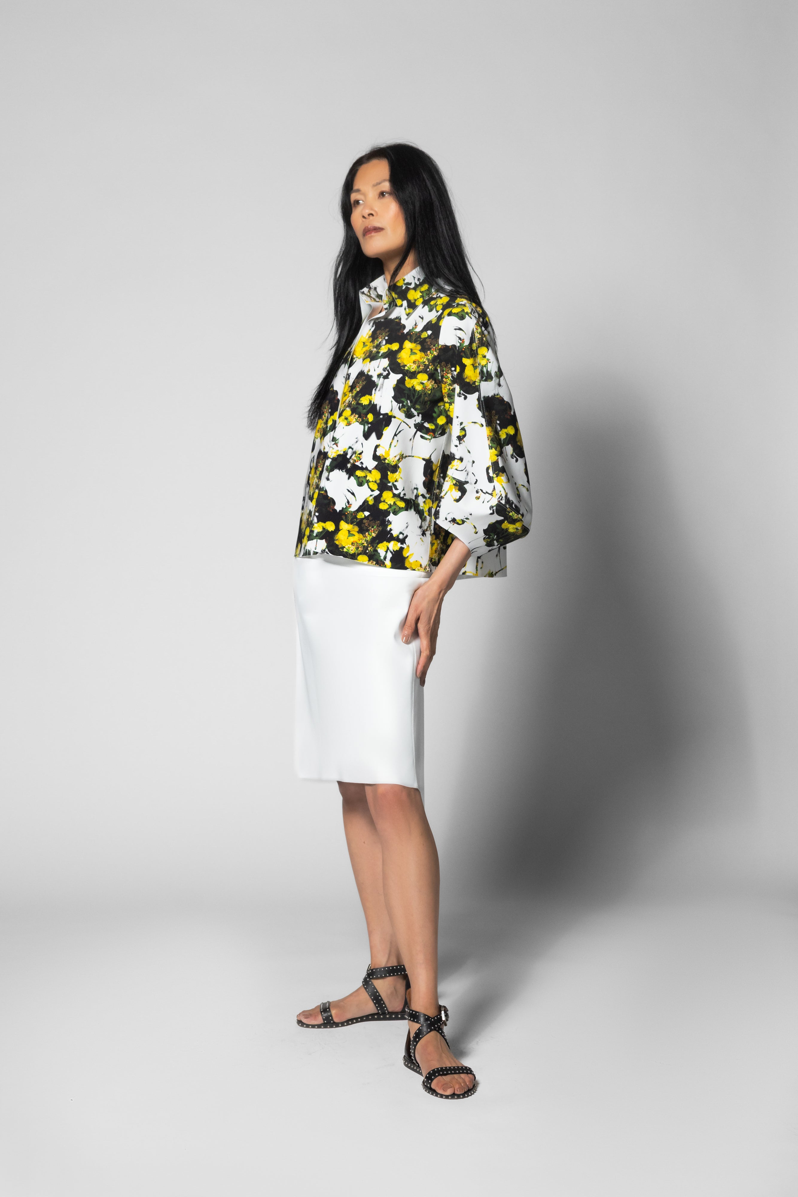 Madalena Top - Brasilia Print