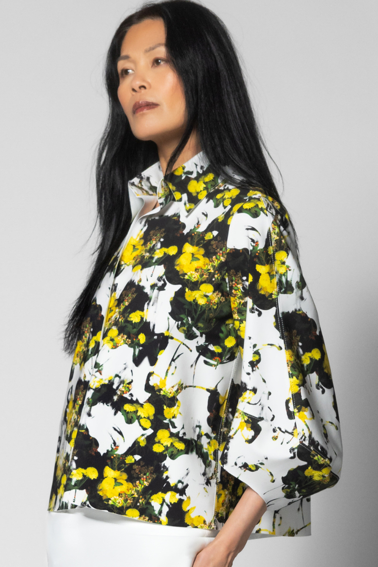 Madalena Top - Brasilia Print