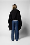 Wool/Cashmere Caress Wrap - Black