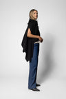 Wool/Cashmere Caress Wrap - Black