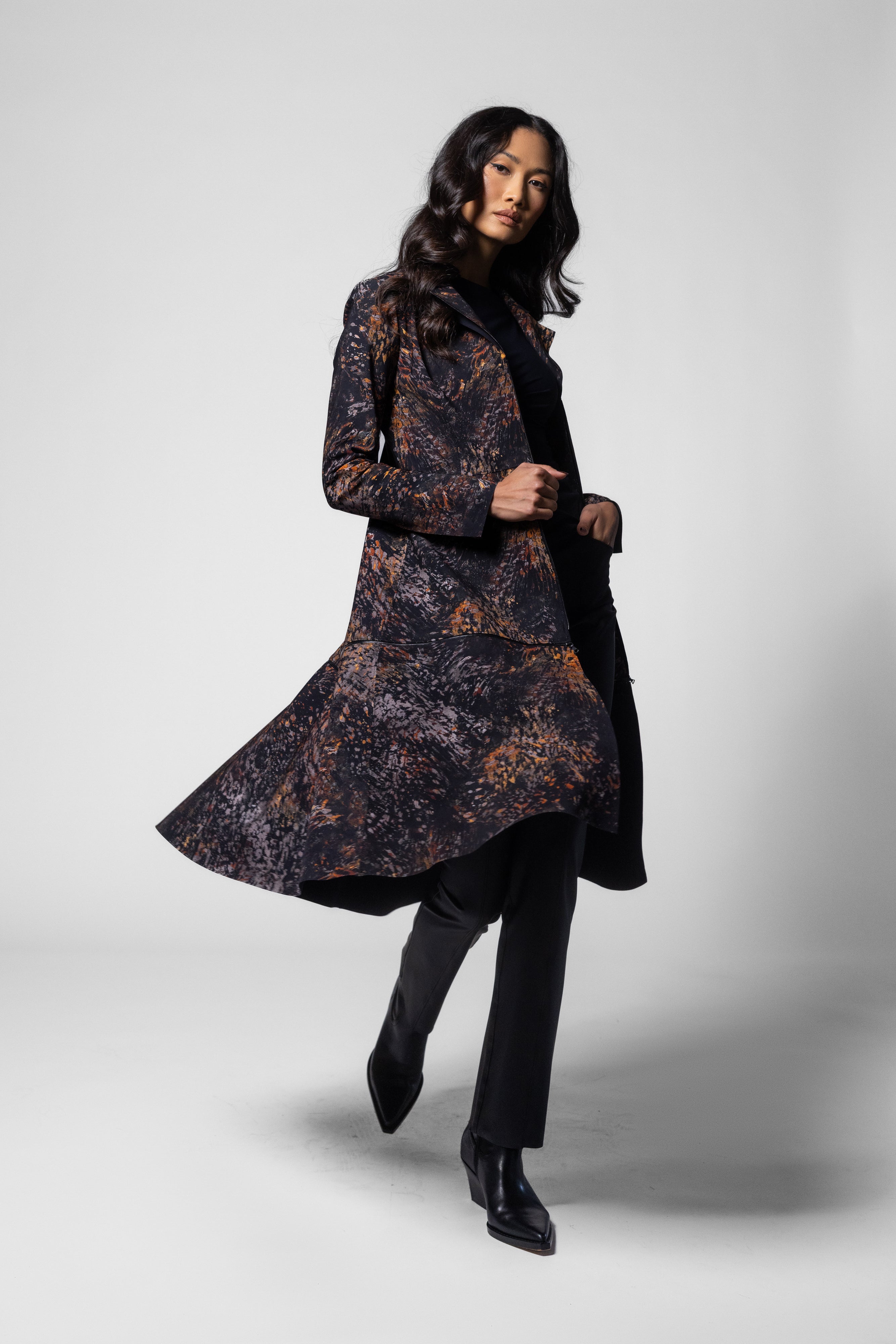 Masako Coat - Cortona Print
