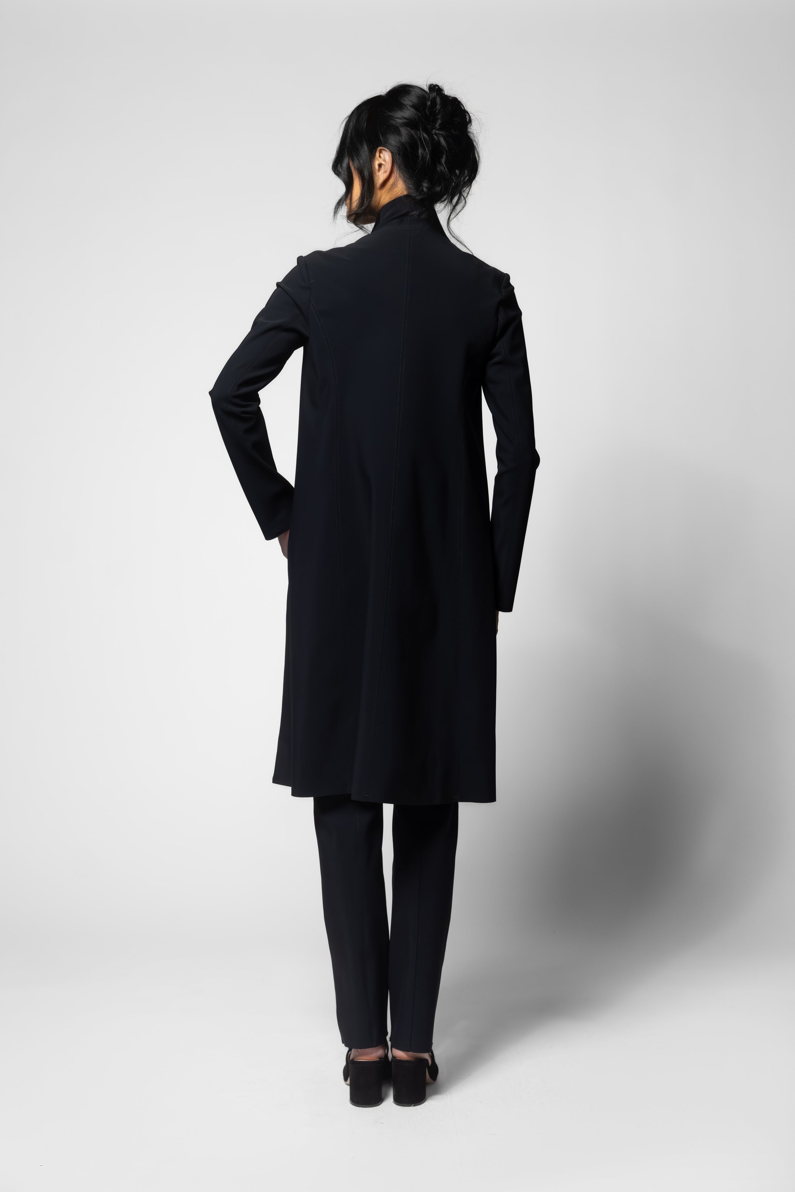 Reefer Coat - Black – Maria Pinto
