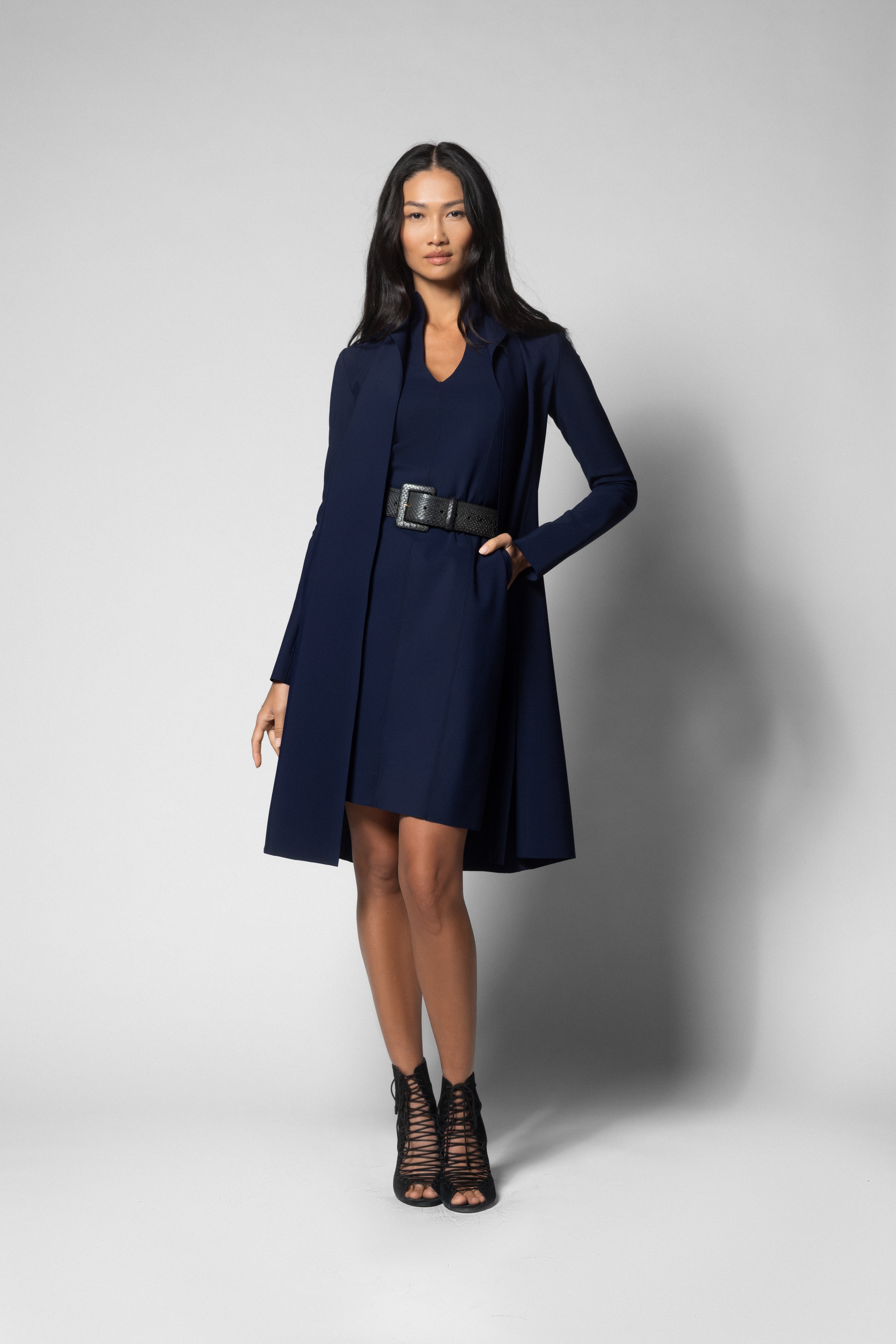 Reefer Coat - Midnight – Maria Pinto