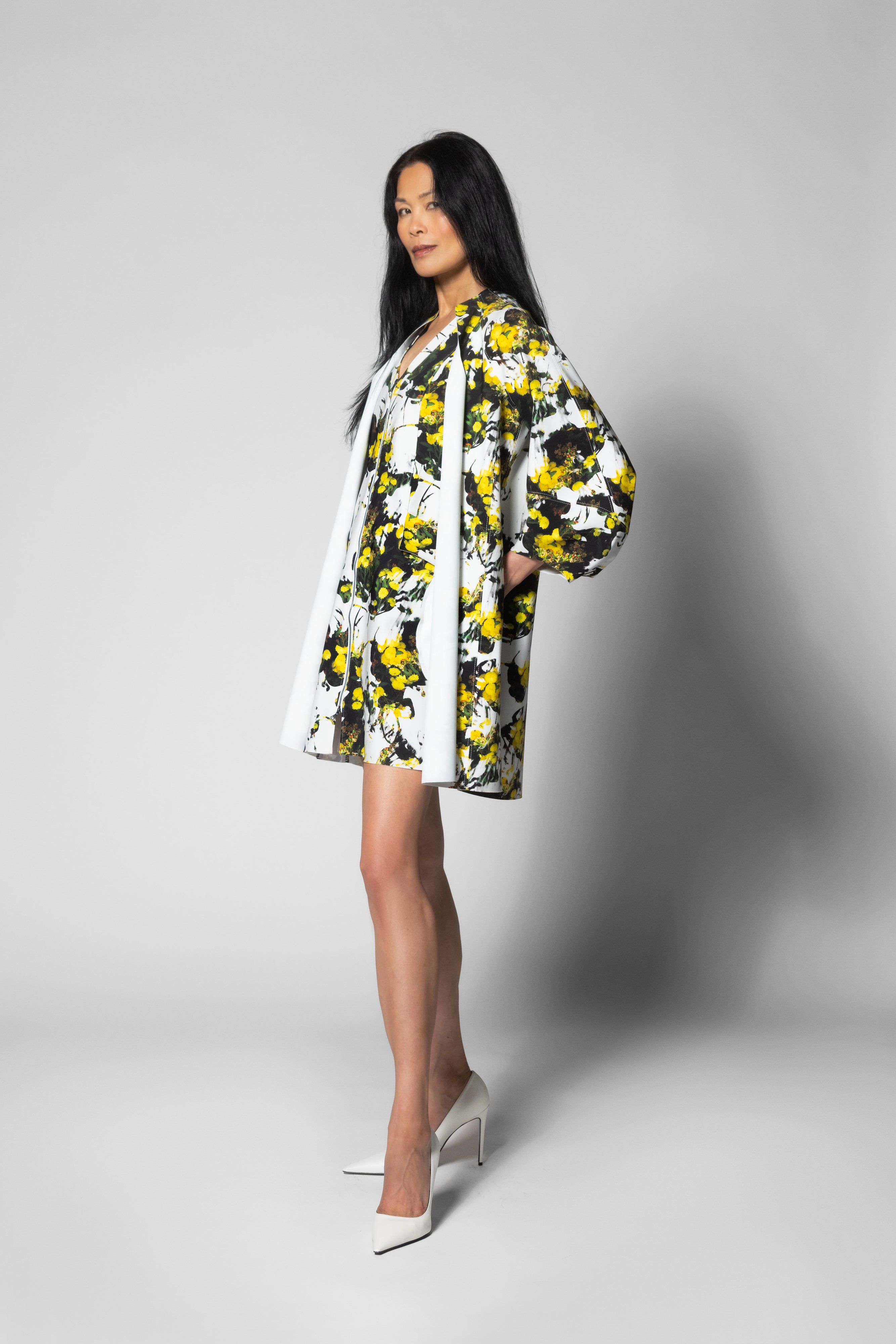 Talita Coat - Brasilia Print