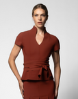Makiko Top - Umber