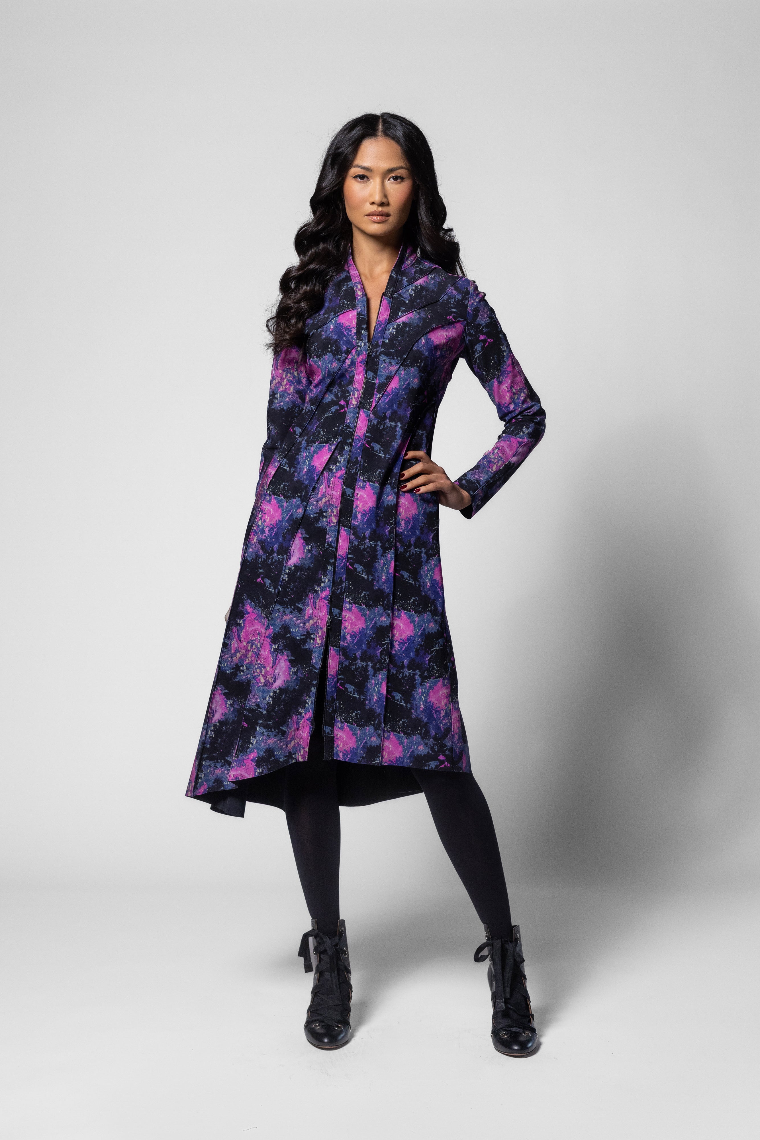 Vikander Coat - Genzano Print