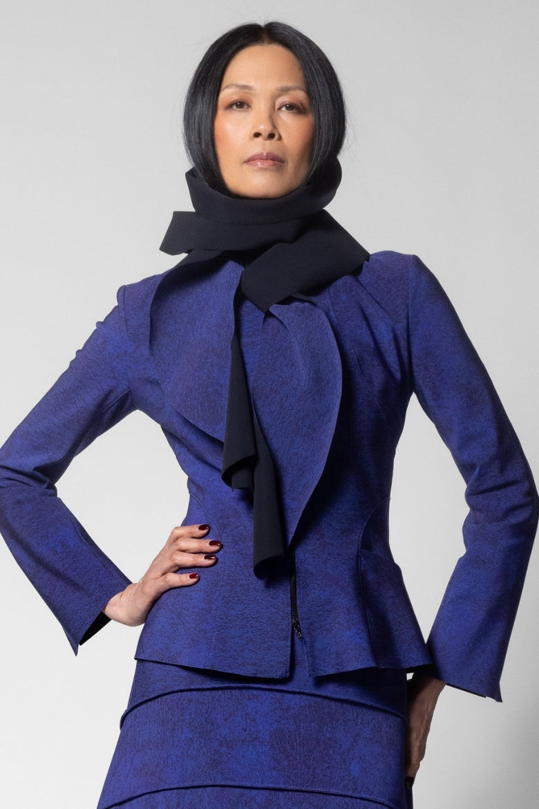 Form Wave Scarf - Aegean Print