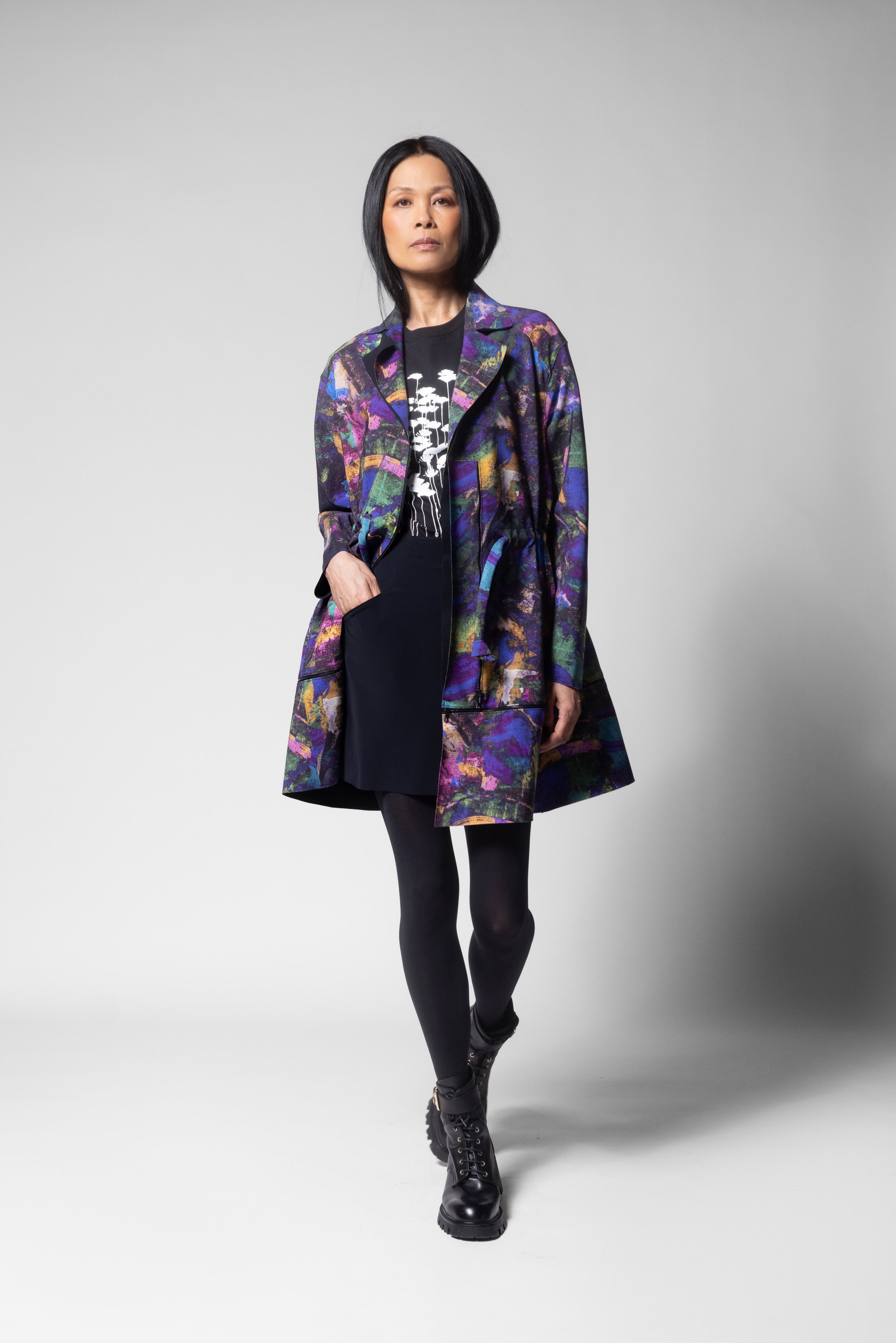 Zambak Coat - Istanbul Print
