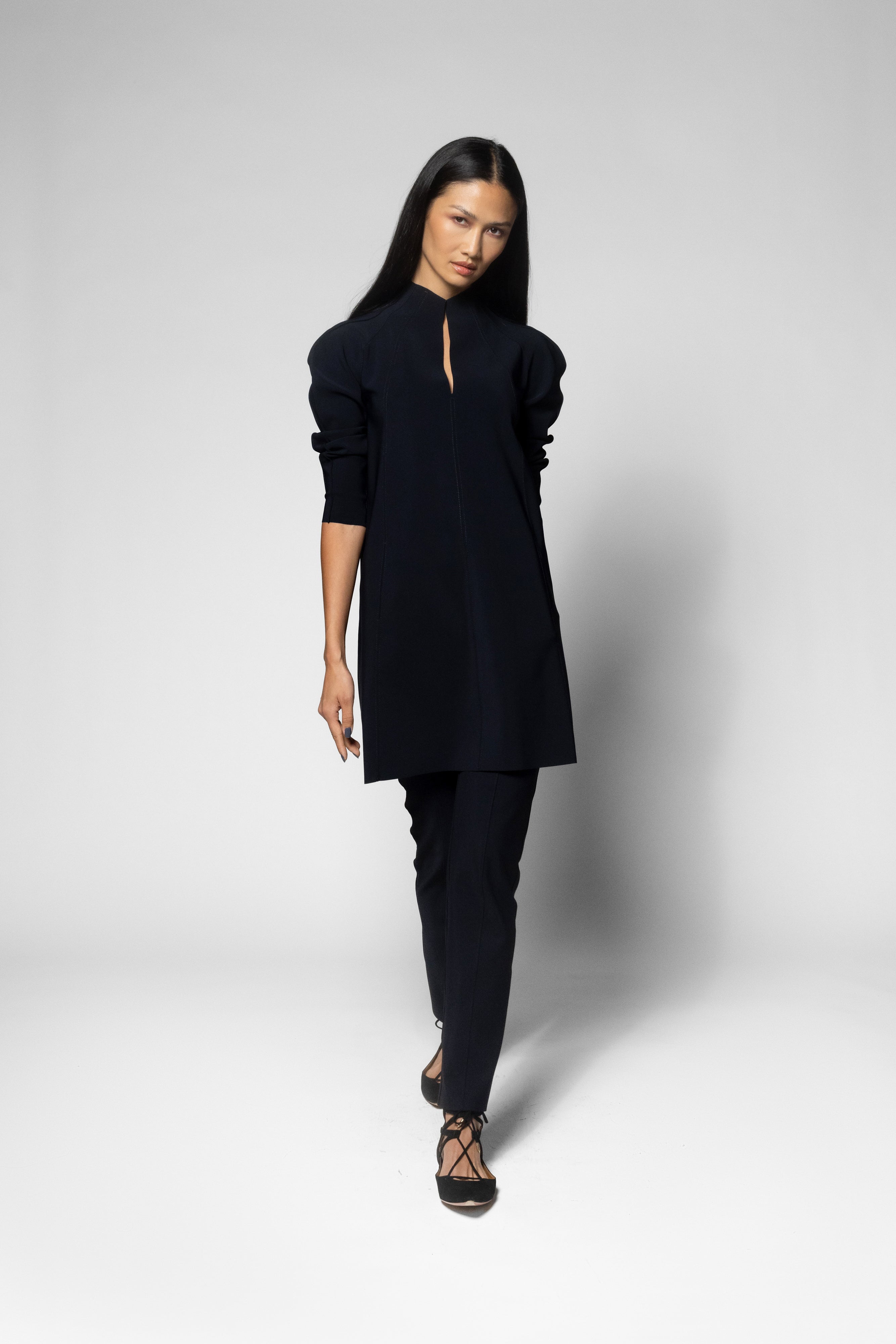 Zena Mini Tunic - Black