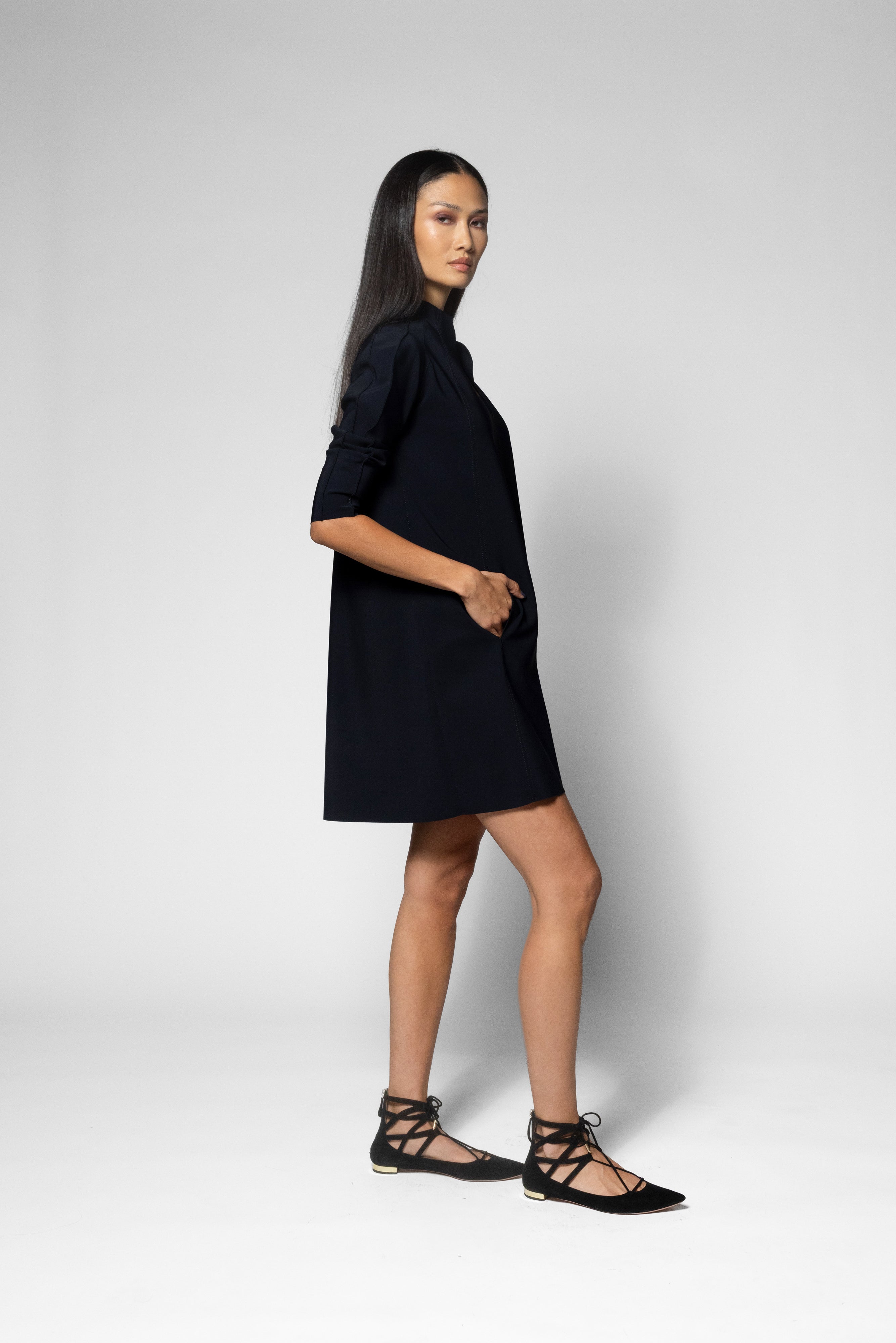 Zena Mini Tunic - Black