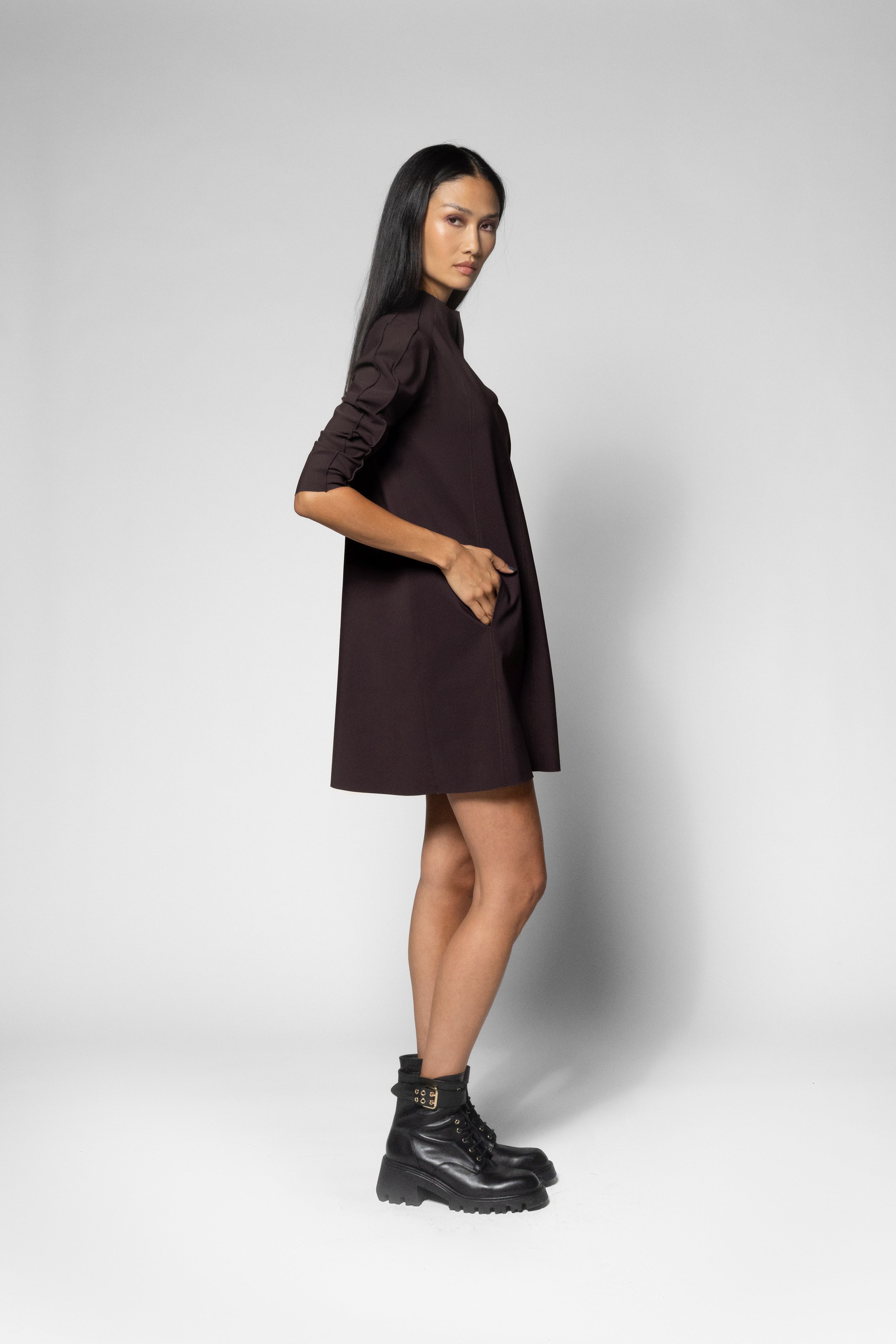 Zena Mini Tunic - Oxblood