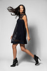 Zoe Mini Tunic - Black Laser