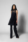 Zoe Mini Tunic - Black Laser