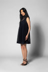 Zoe Mini Tunic - Black Laser